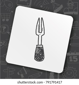 Barbecue fork doodle