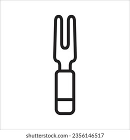 Grillgabel Symbol einfache Design Kunst eps10
