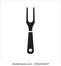 barbecue fork icon simple design art eps 10
