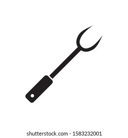 barbecue fork vector icon trendy design