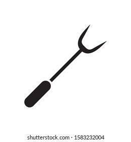 barbecue fork vector icon trendy design