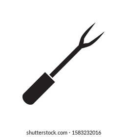 barbecue fork vector icon trendy design