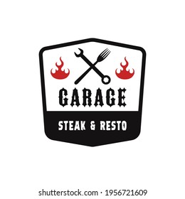 Barbecue Garage logo design template