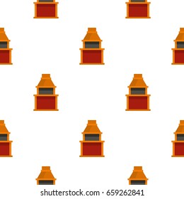 Barbecue gas grill pattern seamless for any design vector illustration