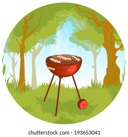 Barbecue grill, eps10