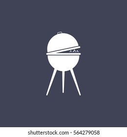 barbecue grill icon. 