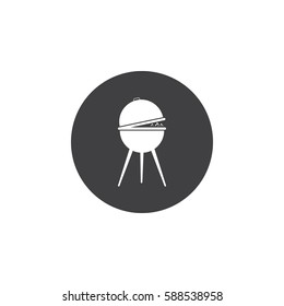 barbecue grill icon. 