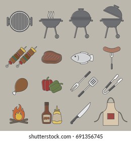 barbecue grill icon