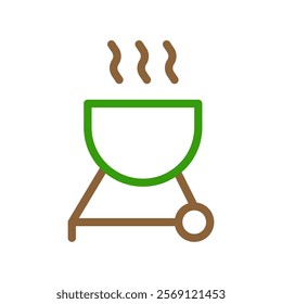 Barbecue grill icon. Concept of outdoor cooking, summer, and party.