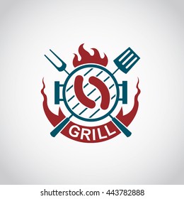 barbecue and grill icon graphic design