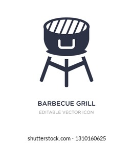 barbecue grill icon on white background. Simple element illustration from Food concept. barbecue grill icon symbol design.