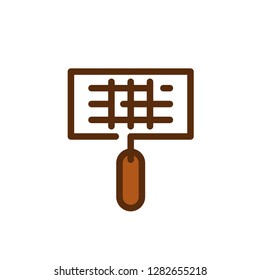 Barbecue and grill icon related. Single high quality barbecue and grill related icon. Isolated barbecue and grill symbols in white background. Graphic icons element
