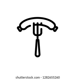 Barbecue and grill icon related. Single high quality barbecue and grill related icon. Isolated barbecue and grill symbols in white background. Graphic icons element
