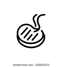 Barbecue and grill icon related. Single high quality barbecue and grill related icon. Isolated barbecue and grill symbols in white background. Graphic icons element
