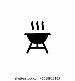 Barbecue grill icon. Simple element illustration. Barbecue grill symbol design from