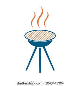 Barbecue grill icon. Vector illustration
