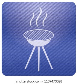 Barbecue grill icon. Vector illustration