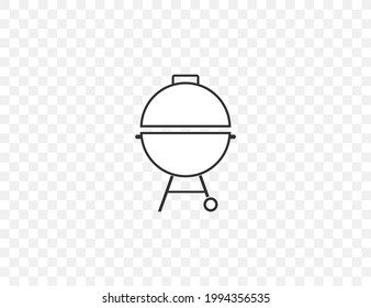 Barbacoa, icono de parrilla. Ilustración vectorial. diseño plano.