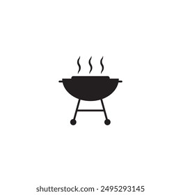 Barbecue Grill Icon vector ilustration logo design