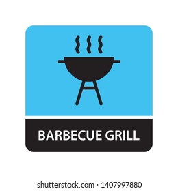 Barbecue grill icon for web and mobile