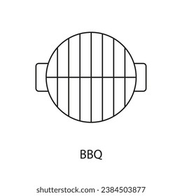Barbecue Grilllinie Symbol, Vektorgrafik von Marken auf Lebensmittelverpackungen