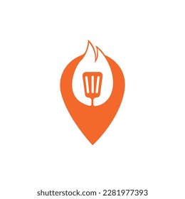 Barbecue and grill logo. BBQ fire flame n ite