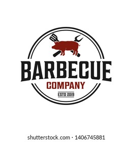 Barbecue and grill logo design