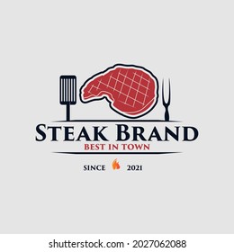 barbecue grill logo Premium Vector