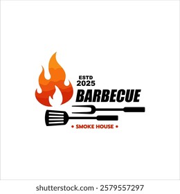 Barbecue and Grill logos emblems labels badges logo templates.
