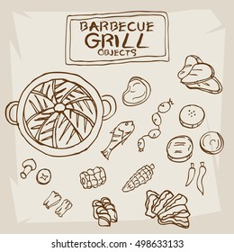 barbecue grill objects 