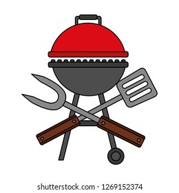 barbecue grill spatula and fork