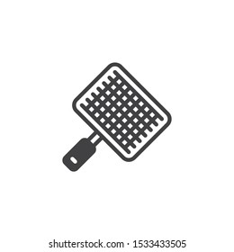 Barbecue, grill steel grid vector icon. filled flat sign for mobile concept and web design. BBQ Wire rack glyph icon. Symbol, logo illustration. Vector graphics