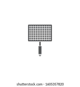 Barbecue, grill steel grid vector icon symbol tool isolated on white background