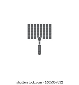 Barbecue, grill steel grid vector icon symbol tool isolated on white background