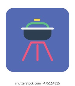 Barbecue Grill Vector Icon