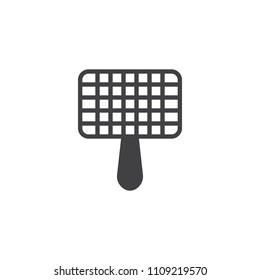 Barbecue grill vector icon. filled flat sign for mobile concept and web design. Grill simple solid icon. Symbol, logo illustration. Pixel perfect vector graphics