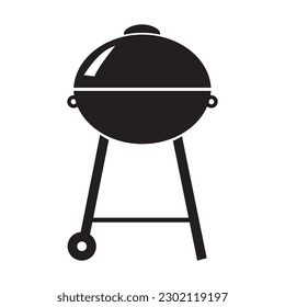 Parrilla barbacoa. Icono del vector sobre un fondo blanco.