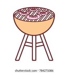 barbecue grill  vector illustration