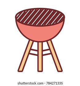 barbecue grill  vector illustration