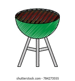 barbecue grill vector illustration