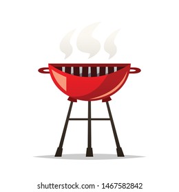 Barbecue grill vector isolated illustration