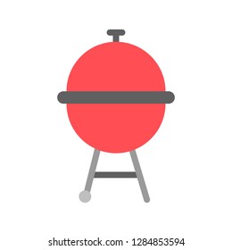 Barbecue grill vector, Barbecue related flat design icon