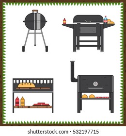Barbecue grill.Picnic.