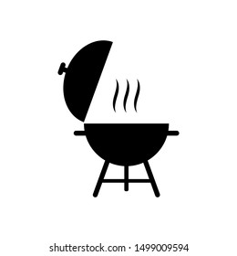 Barbecue icon, bbq vector illustration isolated on white background