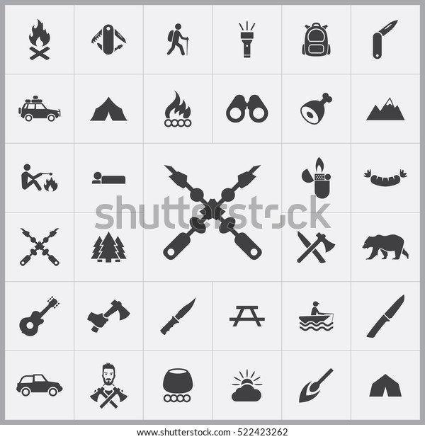 barbecue icon. camping icons universal set for web\
and mobile
