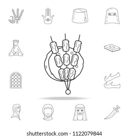 barbecue icon. Detailed set of Arab culture icons. Premium graphic design. One of the collection icons for websites, web design, mobile app on white background