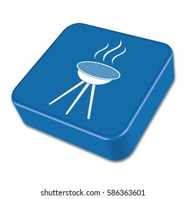 The barbecue icon. Flat Vector illustration