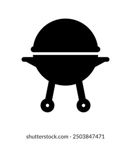 Barbecue icon illustrated on background