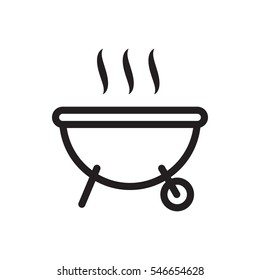 barbecue icon illustration isolated vector sign symbol