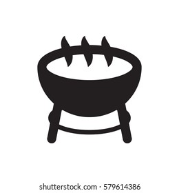 barbecue icon illustration isolated vector sign symbol
